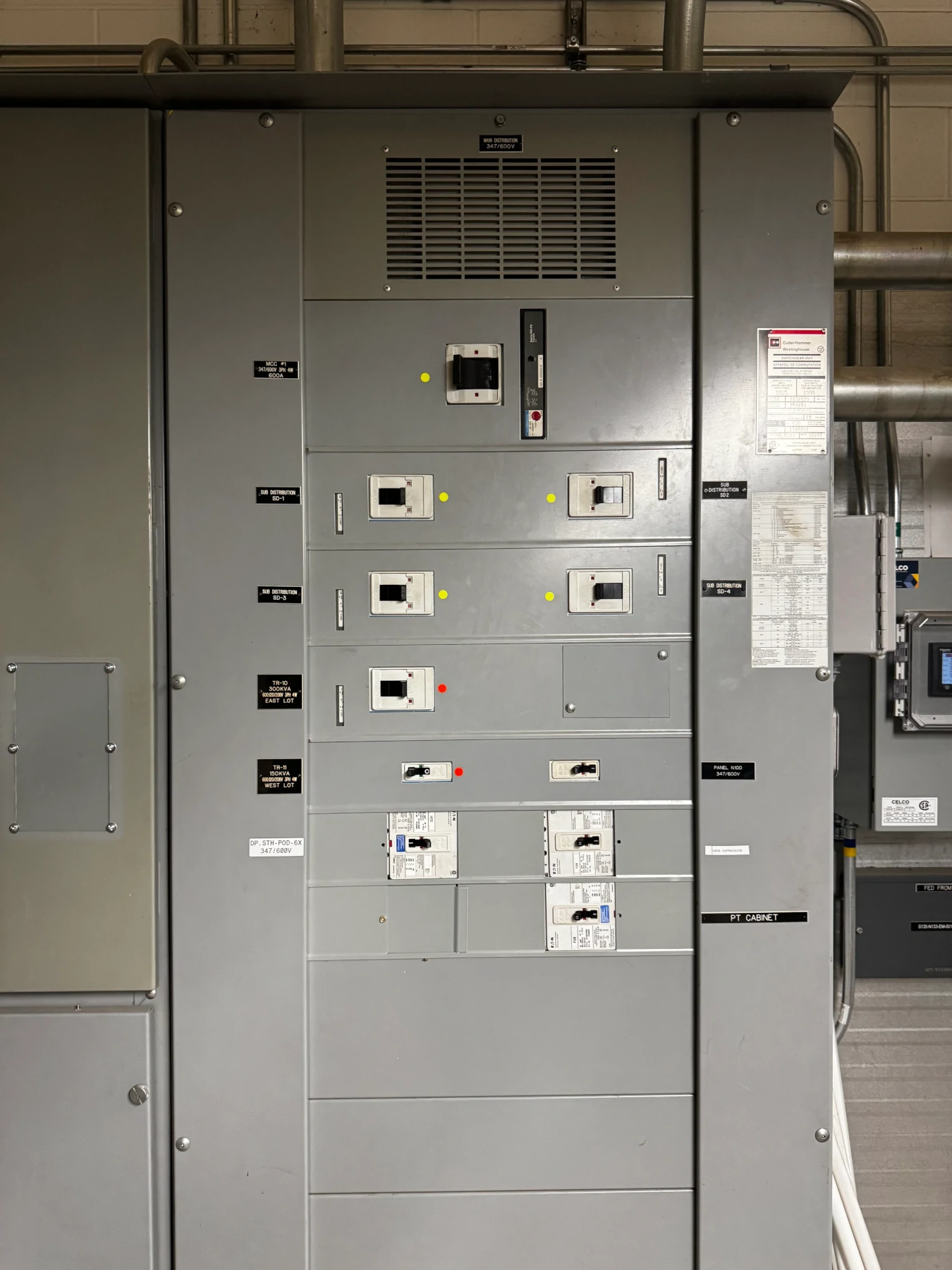 Cutler Hammer Westinghouse Switchgear Unit LiORA Electric Manitoba Electrician