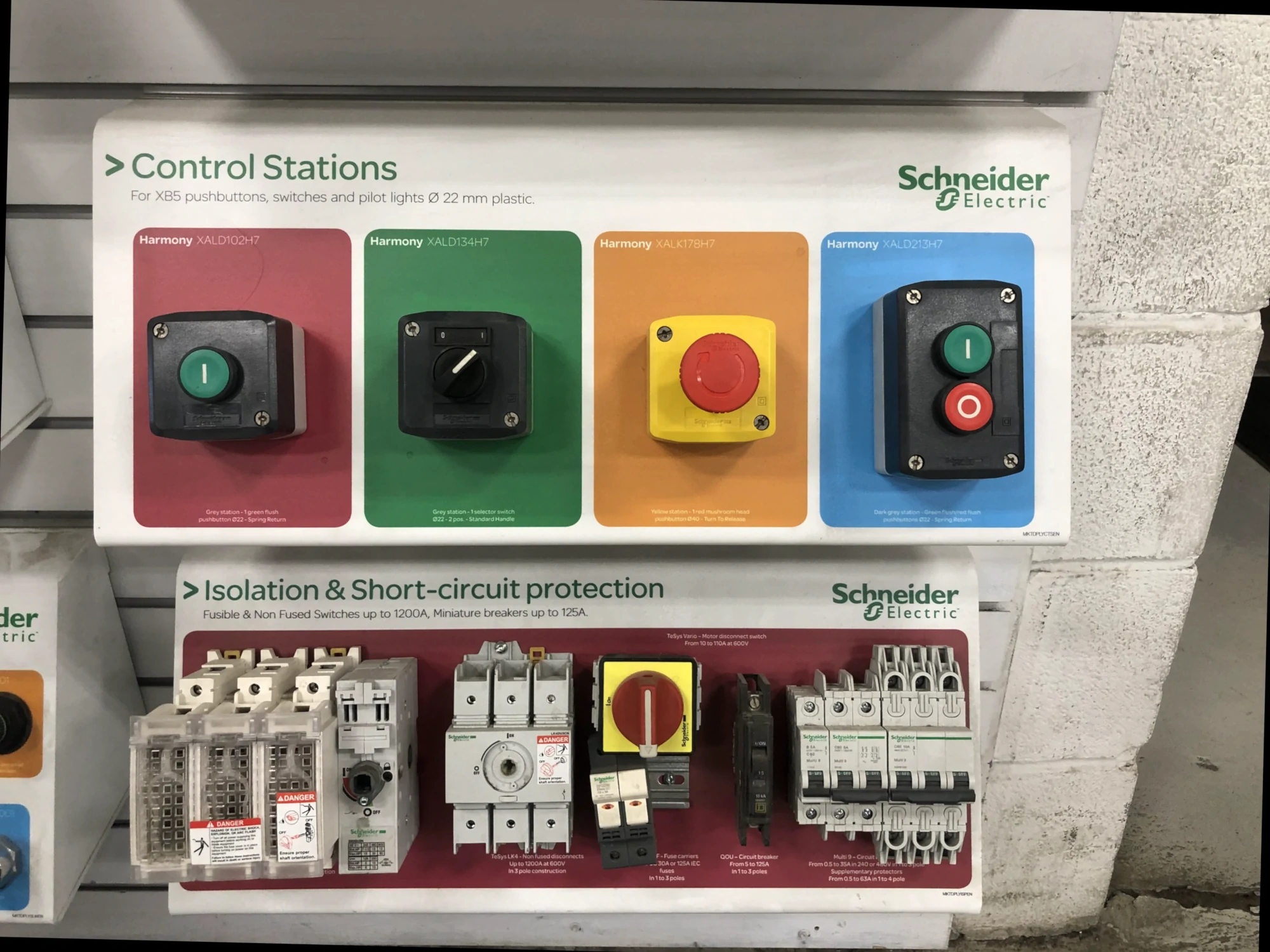 Schneider Electric Control Stations Harmony Motor Controls Isolation Short Circuit Protection LiORA Electric Manitoba Electrical Contractor