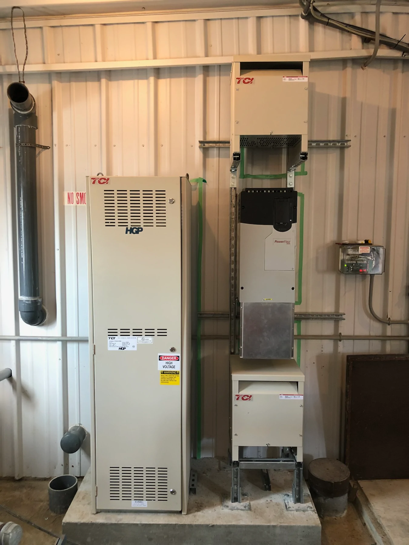 Variable Frequency Drive Harmonic Filter Line Reactor Load Reactor Emergency Fire Pump Control Motor LiORA Electric Manitoba Electrical Contractor